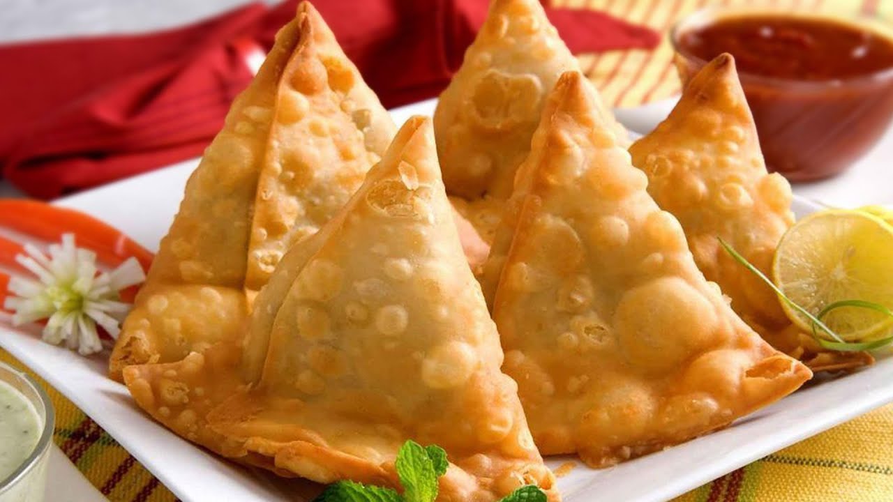 samosas on a plate